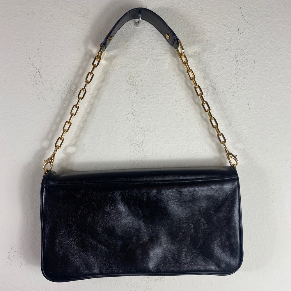 Tory Burch Black Reva Clutch with Gold Hardwear - Picture 4 of 6